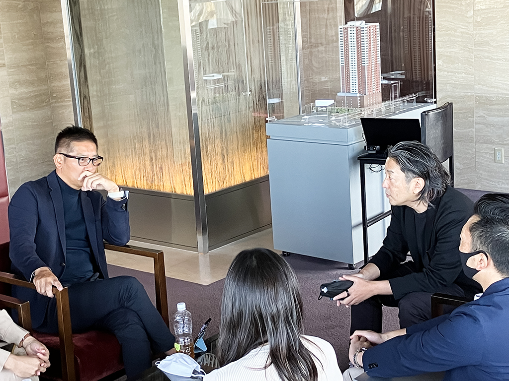 インタビュー風景