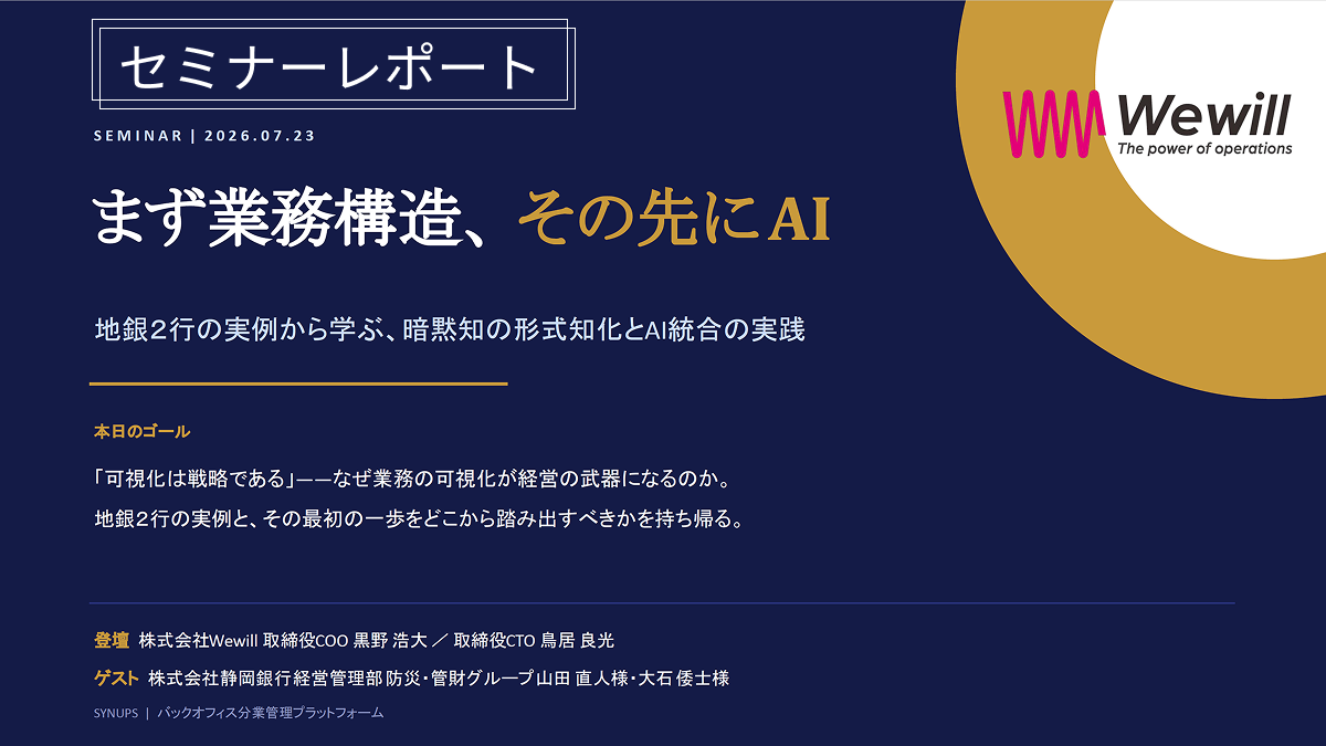 まず業務構造、その先にAI｜TECH BEAT2026セッションイベント 静岡銀行様登壇レポート