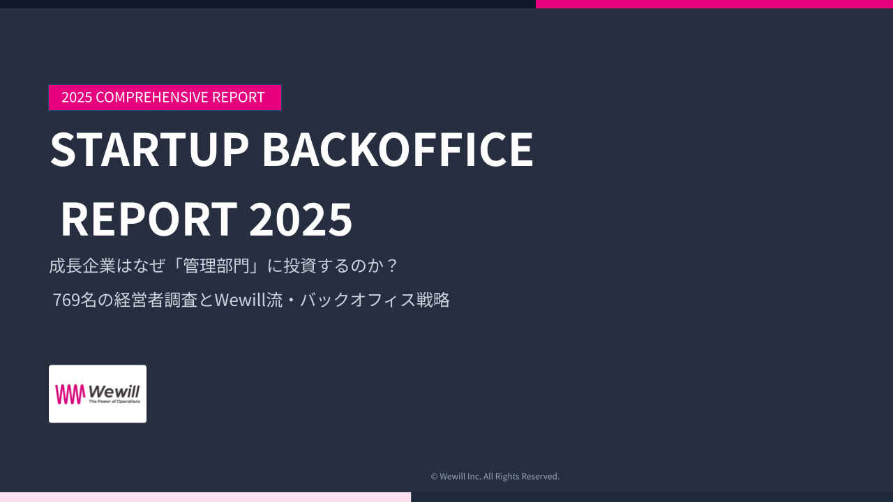 STARTUP BackOffice REPORT 2025